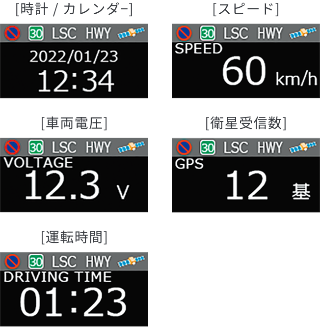 待機画面表示は5種類から選択可能