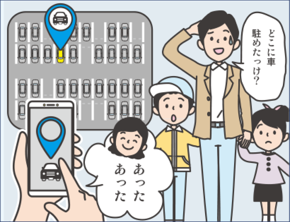 駐車位置の確認